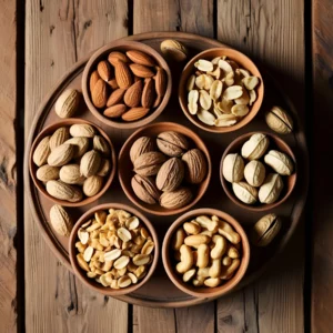 variedad de frutos secos